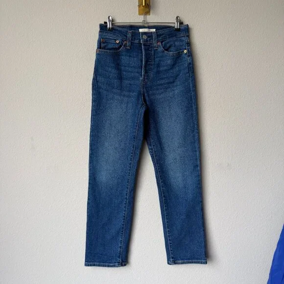 Levi’s Wedgie Straight High Rise Jeans in Medium Wash Size 27 - Picture 2 of 8